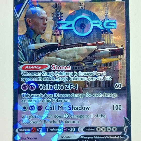 Zorg Fifth Element Pokemon Card - Picture 7 of 8